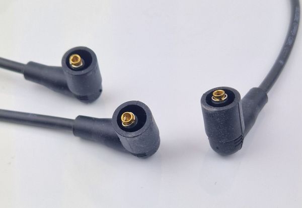 K75 - Zündkabel Silikon - SAE Anschluss - schwarz